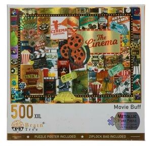 Movie Buff 500-Piece Metallic Puzzle